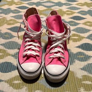 Pink High Top Converse